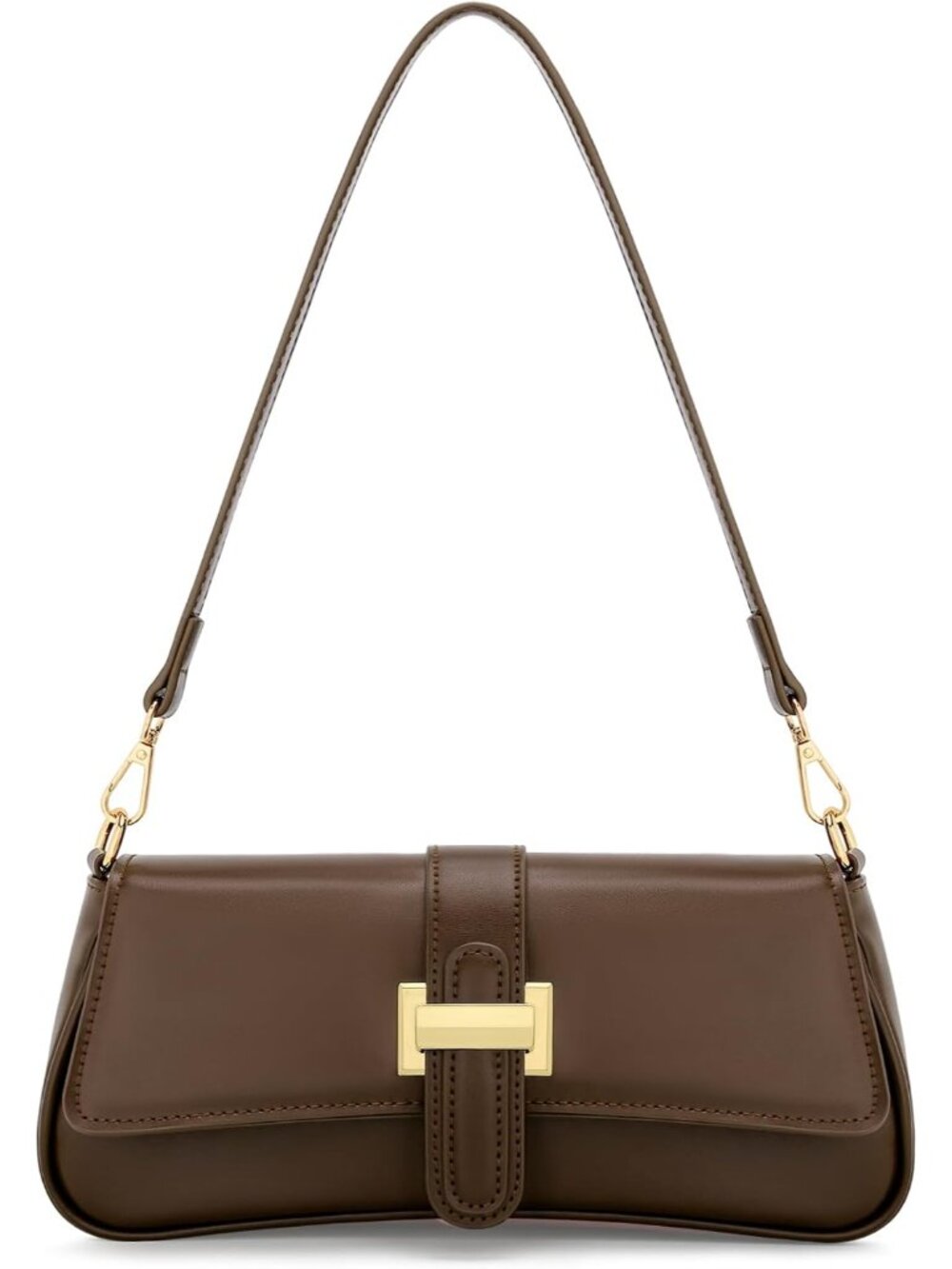 〽️Women's Khaki Small Hobo Vegan Leather Retro Zipper Clutch Crossbody Bags